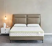 Twin Size Mattress - 8 Inch Cool Comfort Foam & Spring Hybrid Mattress with Breathable Organic Cotton Cover - Quilted Foam Soft Top - Rolled in a Box - Oliver & Smith