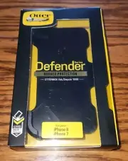 New Otter Box Defender iPhone 7 8 Clip Case Black