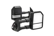SAN HIMA Pair Extendable Towing Mirrors for Toyota HILUX 2005-2015 Black