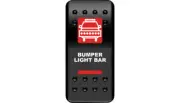 NEW MOOSE UTILITY 2106-0551 Rocker Switch - Bumper Light Bar- Black/Red- UTV/ATV