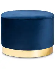 Design Studios Marisa Velvet Storage Ottoman