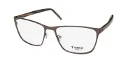 NEW TIMEX L068 EYEGLASS FRAME FULL-RIM TITANIUM BROWN MENS OVERSIZED BR