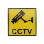 DOSS SN120 CCTV Security Sign 120 X 120Mm Acrylic Prominent Warning Sign For
