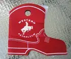 WESTERN PETROLEUM Beer Can Cooler Sleeve Cowboy BOOT shirt bottle oil bronco gas