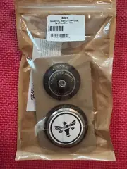 New! Chris King Inset 2 for 1 1/8" to 1.5" Steerer 44/56mm Matte Blk + Gold Text