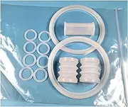 Spare Part Compatible for VEVOR Ice Cream Silicone Seal Ring and Tube Components Ice Cream Maker Fittings Compatible for YKF