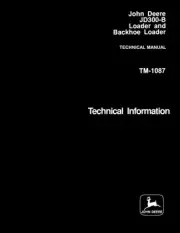 John Deere D300-B Loader Backhoe Service Manual Repair Shop Technical Book