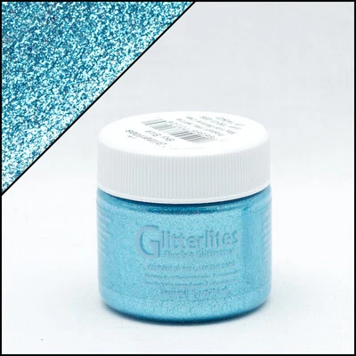 Glitter Leather & Synthetic Paint - ( LIGHT BLUE ) Get that sparkle effect
