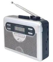 Multi-Function AM FM Radio Recorder Tape Player With Digital Clock Speaker Timer