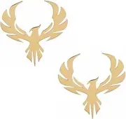 [HANMOZTION] Stainless Steel Delicate Hollow Phoenix Lapel Pin For Men Phoenix Wings Tattoo Men Buckle Brooch