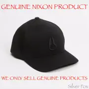 NIXON DEEP DOWN FF ATHLETIC FIT BLACK FLEXFIT FLEX FIT CAP HAT NEW WITH TAGS
