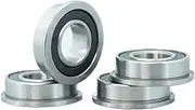 SF608-2RS Flange Bearing 8x22x7 Mm 10PC Double Sealed Stainless Steel Flanged SF608 RS Ball Bearings SF608 2RS(SF608RS-P0-10PC)