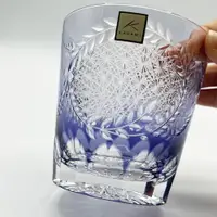 在飛比找ETMall東森購物網優惠-威士忌酒杯日本進口KAGAMI江戶切子水晶玻璃杯手工洛克杯洋