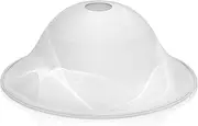 Huquary Lamp Glass Shades for Floor Lamp Elegant Cover Light Fixture Shade Light Fixture Replacement(12.2 x 4.92 x 1.65 Inch,Stylish White)