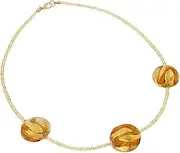[Glass Of Venice] GlassOfVenice Murano Glass Royal Cognac Circles Necklace