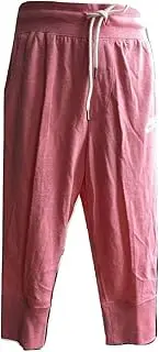 [Nike] Big Girls' (7-16) Gym Vintage Casual Capris-Bright Melon/Sail Size M