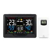 Digital LCD Indoor & Outdoor Weather Station Alarm Clock Thermometer Wireless AU