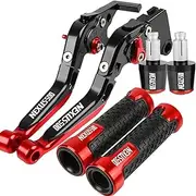 Tsinesla for Gilera NEXUS500 2007 CNC Aluminum Motorcycle Accessories Adjustable Brake Clutch Levers Handle Hand Grips Ends Nexus 500 Top