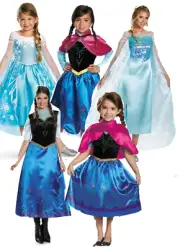 Ladies Girls Frozen Fancy Dress Costume Fairytale Book Day Olaf Elsa Anna