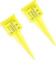 VANZACK 2pcs Sprinkler Gauge Sprayer Vintage Water Cup Frog Lawn Collapsible Rain Measures Unique Water Cup Flow Rain Water Measure Water Meter Gauge Rain Timer Water Decals Plastic Black
