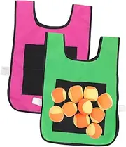 ERINGOGO 1 Set Sticky Vest Preschool Dodgeballs Vest Throwing Outdoor Games for Educational Tag Soft Play Sticky ’s Games