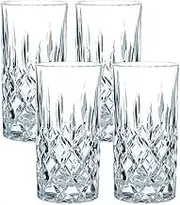 Nachtmann Noblesse Long Drink Glass, Clear – Elegant Crystal Barware for Cocktails & Beverages – Tall Design Maintains Effervescence & Holds Ice – 395 ml Capacity (Pack of 4)