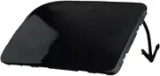 SSRAY Front Bumper Tow Hook Cover Towing Eye Cap,Fit For Nissan, Sentra 2016-2019 Black Plastic bumper tow hook eye cover accessories