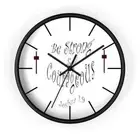 Wall Clock "Be Strong & Courageous"