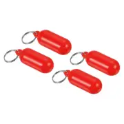 Floating Keychain, 4pcs Marine Sailing Key Chain Buoyant Keyring, Red