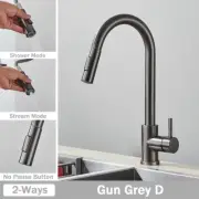 Kitchen Faucet Sprayer Pull Out Sink Pull-down Head For Kitchen Sink Black Matte
