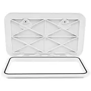 Costway 60.5x35.5cm Boat Hatch Marine Deck Access Hatch Cover w/180°Lid Hinge & Non-Slip Surface All-Weather RV