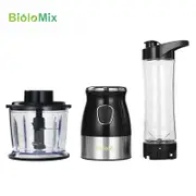 BPA FREE 500W Portable Personal Blender Mixer Food Processor With Chopper Bowl 600ml Juicer Bottle Standard 2 in 1