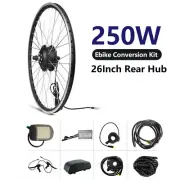 TDR 26INCH REAR WHEEL HUB ELECTRIC BIKE EBIKE KIT 36V 250W GEARED MOTOR LCD