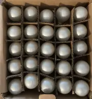 Box of 25 G30 5W E12 Brass Base String Light Replacement Bulbs - Pearl White