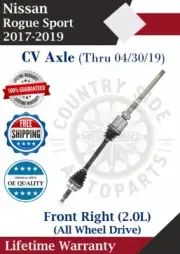 New OE Front Right CV Axle For 2017-2019 Nissan Rogue Sport 2.0L 4X4 Lifetime W. (for: Nissan)