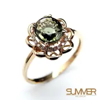 在飛比找momo購物網優惠-【SUMMER寶石】天然碧璽18K金戒指 0.9ct(KG-