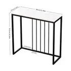 Rectangle Console Entry Table Storage Accent Table behind Sofa for Entryway with