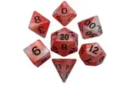 MDG: Acrylic Dice Combo Attack - Red/White w/ Black 16mm Poly