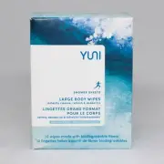 YUNI Beauty Shower Sheets with Neem, Peppermint and Citrus, 12 Count Wipes