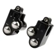 CNC Motorcycle Handlebar Switch Control High-Low Beam Ignition Start w/ Harness