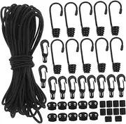 KITANDOVE 1 Set Portable Hook Ropes Multi Function Elastic Tie Down Straps for Camping Outdoor Supplies and Securely Fastening Tents and Luggage