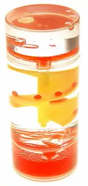 Liquid Motion Bubbler Spiral Cylinder (RED)