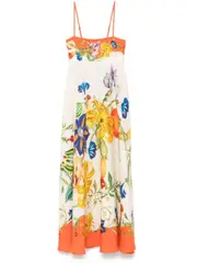 [ALEMAIS] Flores midi dress 8 Neutrals