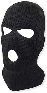 [grinderPUNCH] 3 Hole Knitted Full Face Ski Mask Winter Balaclava Face Cover for Outdoor Sports