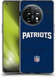 Head Case Designs Officially Licensed NFL Distressed Look New England Patriots Logo Soft Gel Case Compatible with OnePlus 11 5G