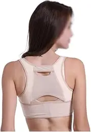 [Generic] Corrector U-Shaped Cross Double Strap Gather Breasts Three-Breasted Design Invisible Slim for Women Color (Various Sizes) (Size : L)