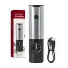 Electric Salt and Pepper Grinder Set automatic Pepper Mill,USB Rechargeable Z3