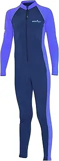[EcoStinger] Girls Full Body Swimsuit Stinger Suit UV & Jellyfish Protection UPF50+ Navy Lavender