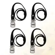 4 Pcs Bike Elliptical Machine Pedals Straps Indoor Cycling Rack