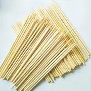 100 Pcs BBQ Bamboo Skewers Roasting Marshmallows Flat Kabob Fondue